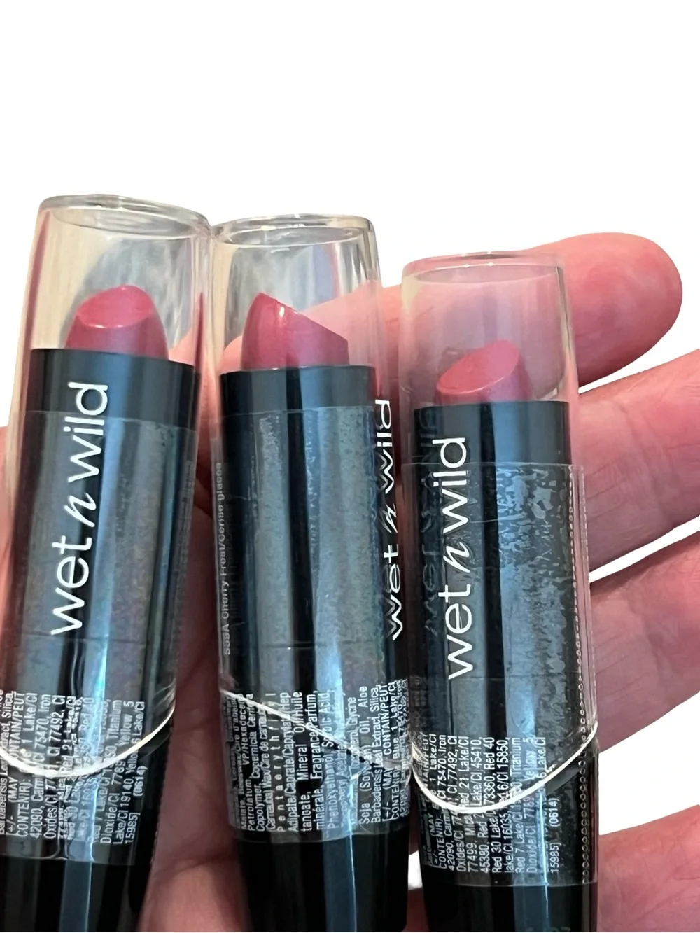 wet n wild three lipsticks
